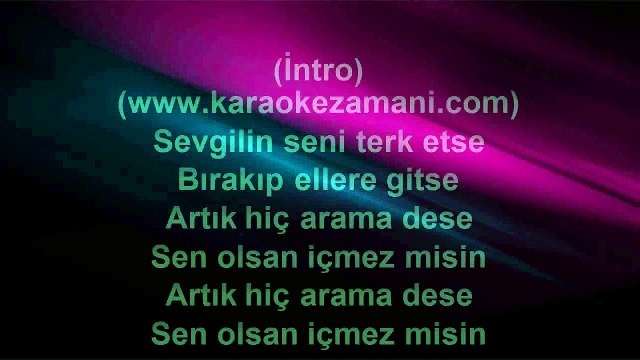 İbrahim Tatlıses - Sen Olsan İçmez'misin - (2010) TÜRKÇE KARAOKE