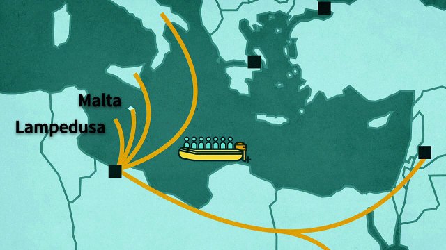 Las rutas migratorias europeas