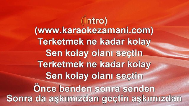 İbrahim Tatlıses - Terketmek Ne Kadar Kolay - 2014 TÜRKÇE KARAOKE