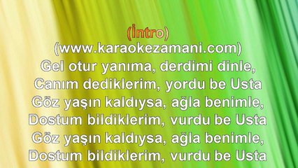 İbrahim Tatlıses - Usta - 2003 TÜRKÇE KARAOKE