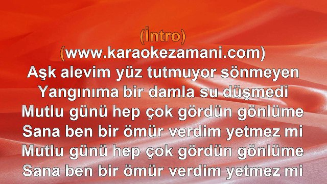 İbrahim Tatlıses - Yetmezmi - 2001 TÜRKÇE KARAOKE