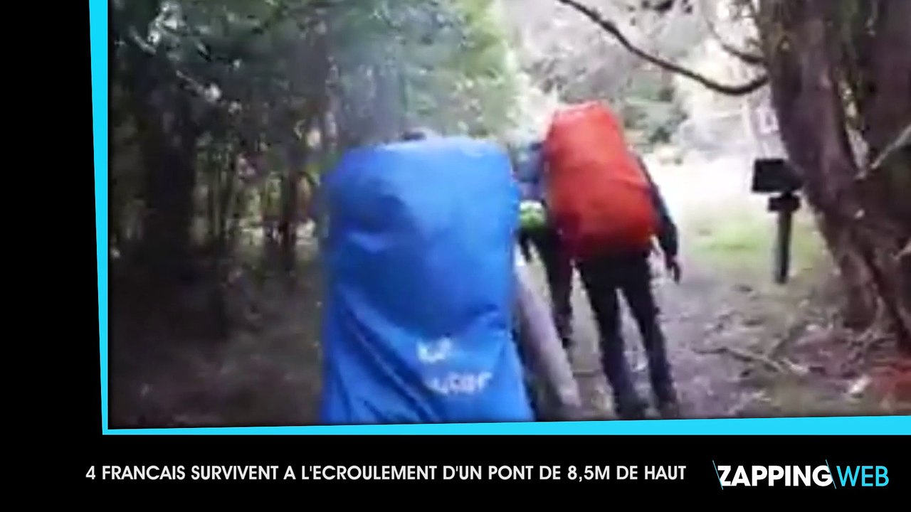 4 randonneurs français survivent à l’écroulement d’un pont de 8 mètres de haut