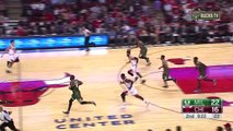 Greg Monroe Spin Cycle on Bobby Portis _ Bucks vs Bulls _ October 6, 2015 _ 2015 NBA Preseason