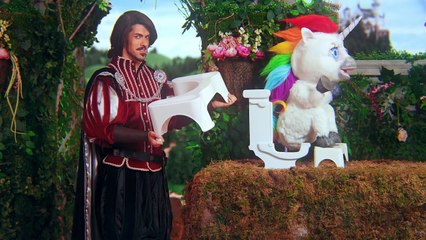Un prince charmant mange du caca de licorne et ça a l'air délicieux !