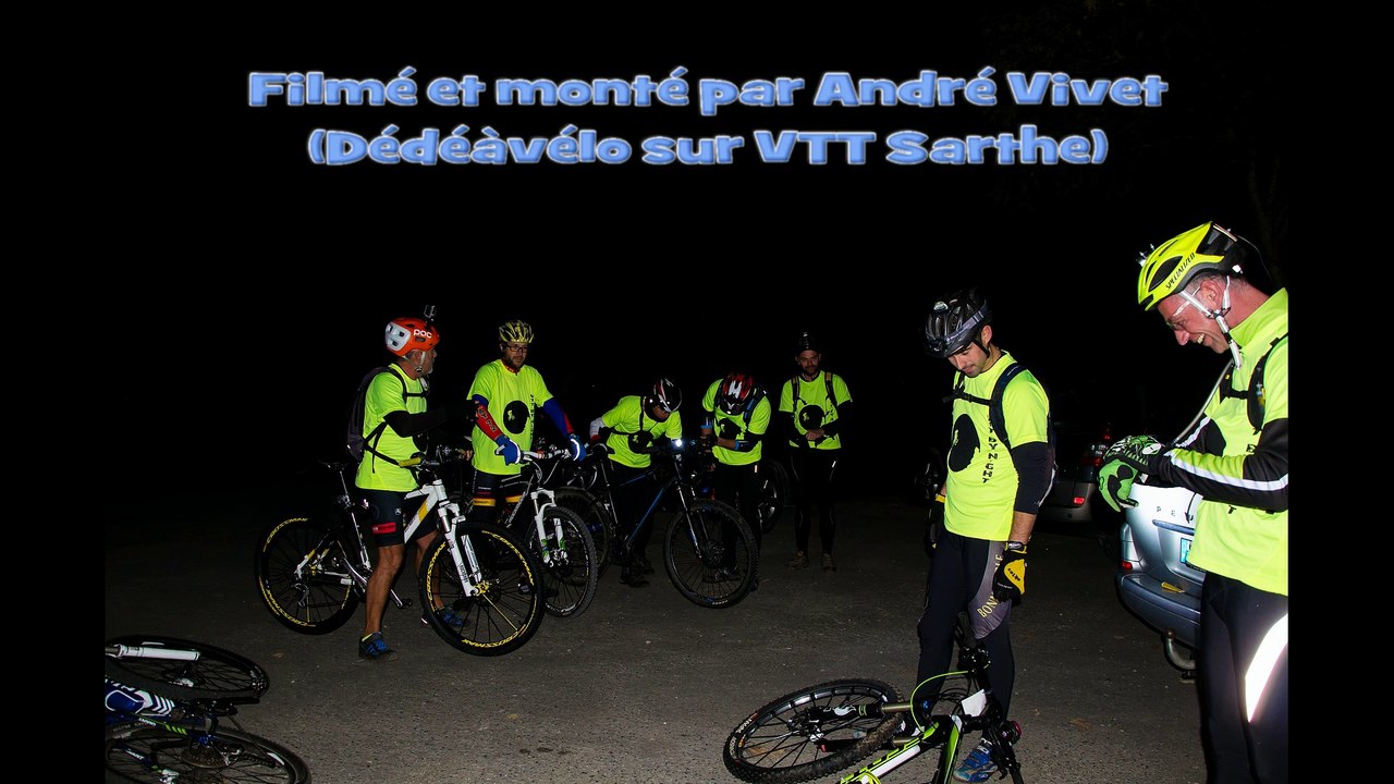 49ème nocturne VTT dans les bois de l'Epau (72). Mercredi 7 octobre 2015.