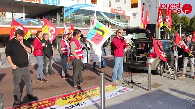 Manifestation pour l'emploi à Saint-Nazaire