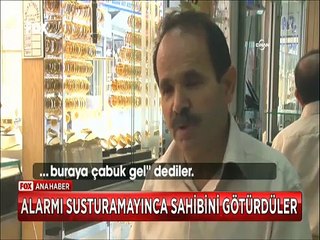Bir garip kuyumcu soygunu hırsızlar alarmı susturamayınca bakın ne yaptılar