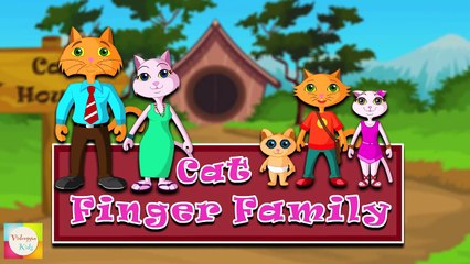 The Finger Family Cat Family Nursery Rhyme   Kids Animation Rhymes Songs