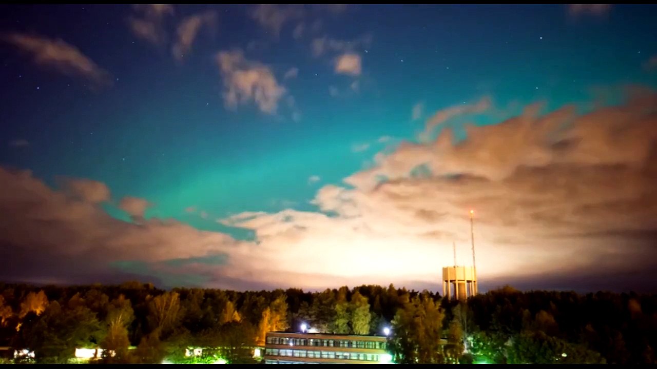 Aurora borealis above Sweden