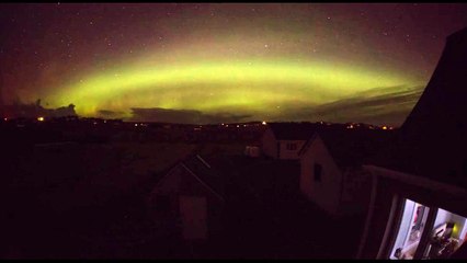 Aurora Borealis above Lewis, Scotland