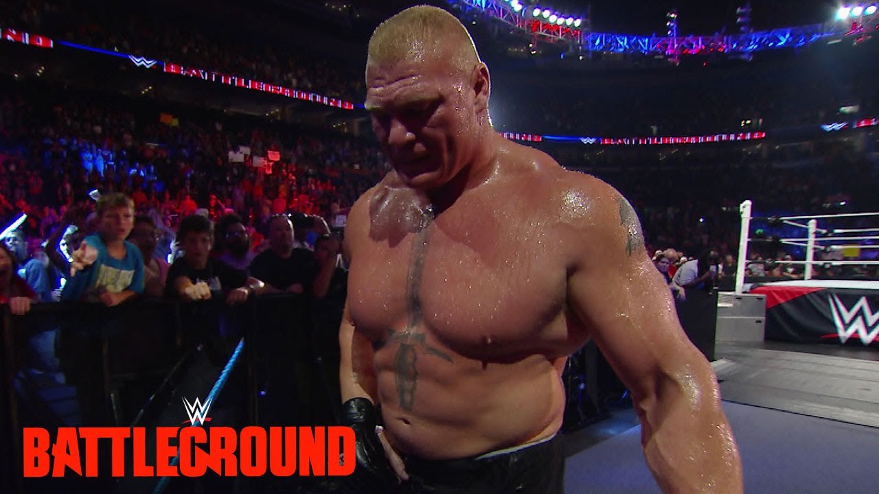 WWE Brock Lesnar Leaves Battleground , July 19, 2015 HD Video