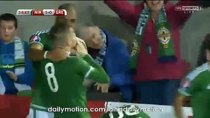Steven Davis Fantastic Goal - Northern Irland 1-0 Grecce - 08.10.2015