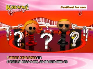 KARAOKE CARMEL et JOHNNY HALLYDAY - J'oublierai ton nom