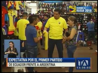 Expectativa por el primer partido de Ecuador frente a Argentina
