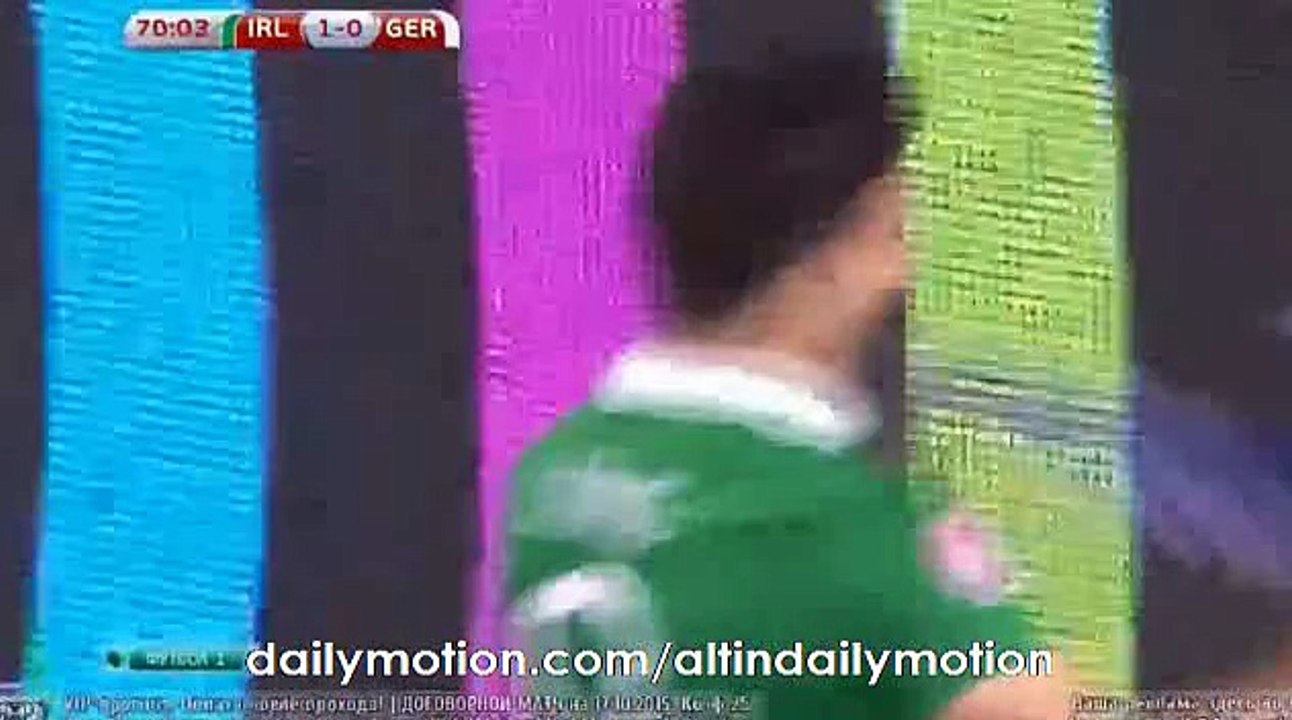 Shane Long Amazing Goal - Ireland 1-0 Germany - 08.10.2015