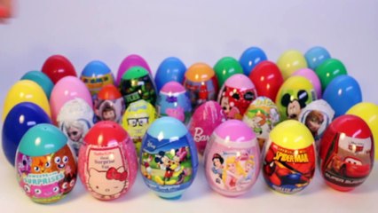 SURPRISE EGGS PEPPA PIG MICKEY MOUSE FROZEN Маша и Медведь SUPER MARIO SPIDER MAN CARS 2 E