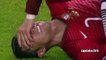 Cristiano Ronaldo Injury - Portugal vs Denmark 1-0 Euro Qualifiers 2016