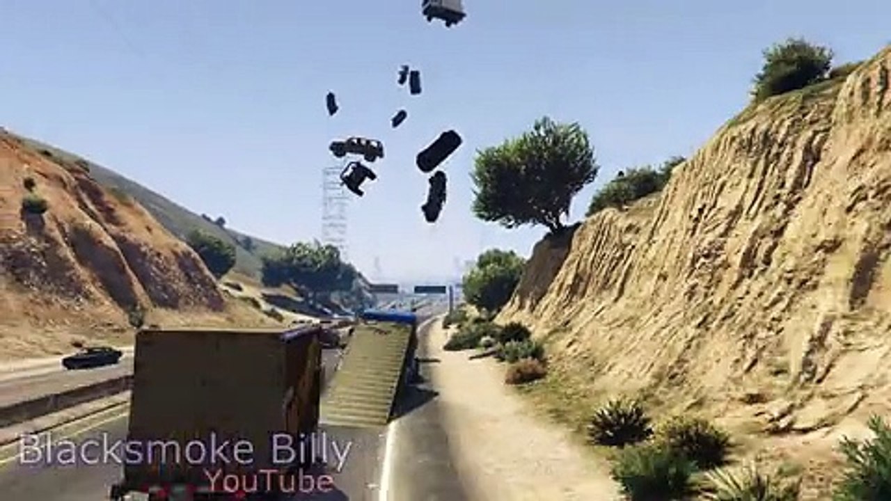 Rampalı Tırla GTA-5 Oyununu Birbirine Kattı