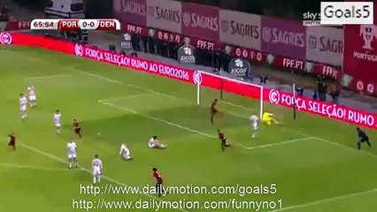 All Goals HD Portugal 1-0 Denmark - Euro 2016 Qualifiers - 8.10.2015 HD