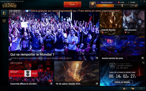 LolGiveAway Live (REPLAY) (2015-10-08 23:58:41 - 2015-10-09 08:07:06)