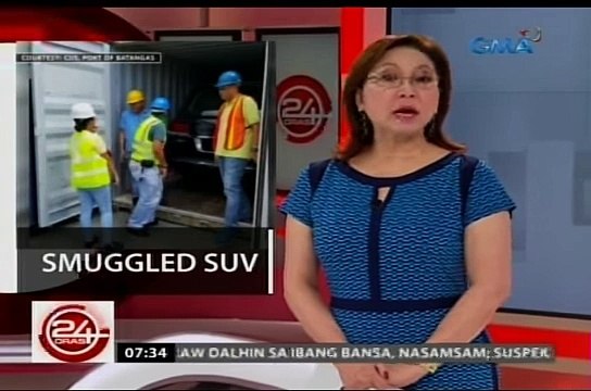 Customs seize bullet-proof Lexus at Batangas port