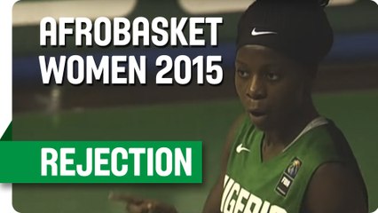 Ogoke with a great rejection - AfroBasket Women 2015