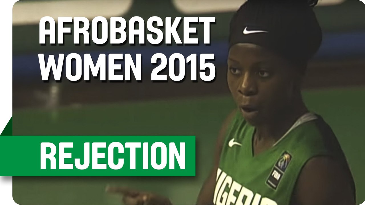 Ogoke with a great rejection - AfroBasket Women 2015
