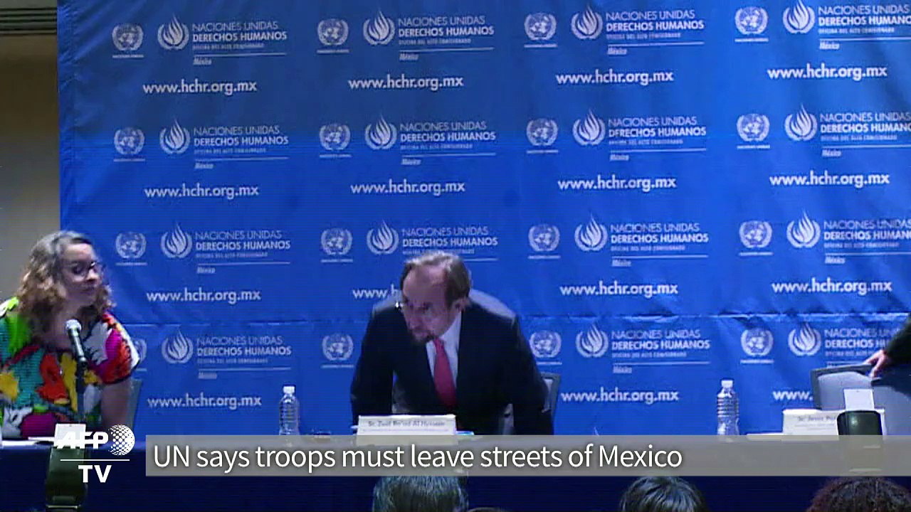 UN says troops must leave streets of Mexico