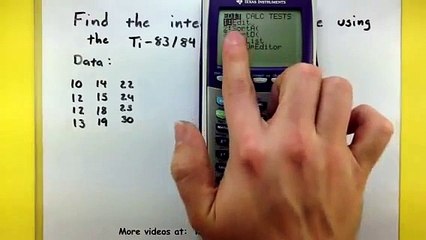 How to Compute the interquartile range using the TI8384 calculator