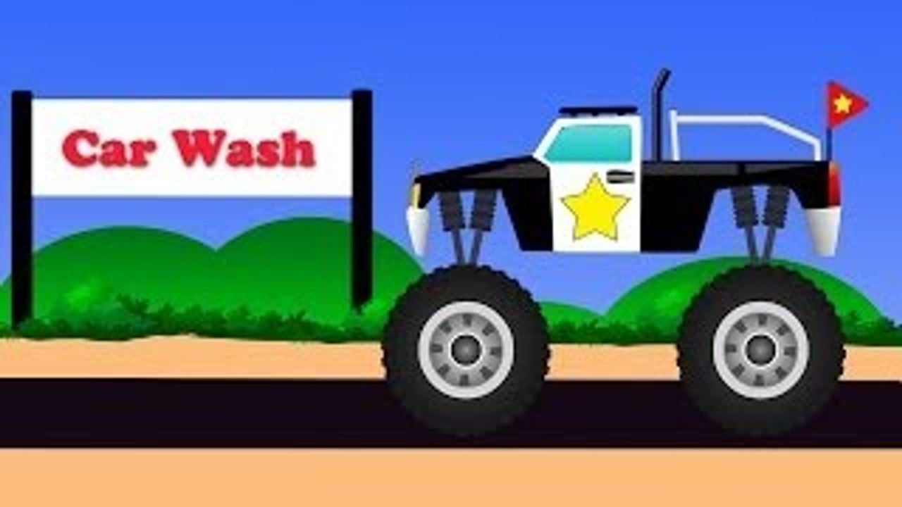Monster Truck Car Wash | Baby Video | Videos For Kids | Childrens Videos