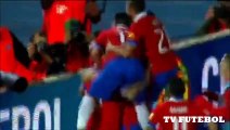 Chile 2 x 0 Brasil - GOLS - Eliminatórias da Copa da Rússia 2018
