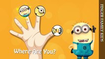 Finger Family Song Despicable Me Minions Nursery Rhyme with Kevin Stuart Dave Carl Jerry