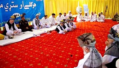 Ambar jirga at Ekkaghund Rest house Visit by Political Agent on 07-10-2015