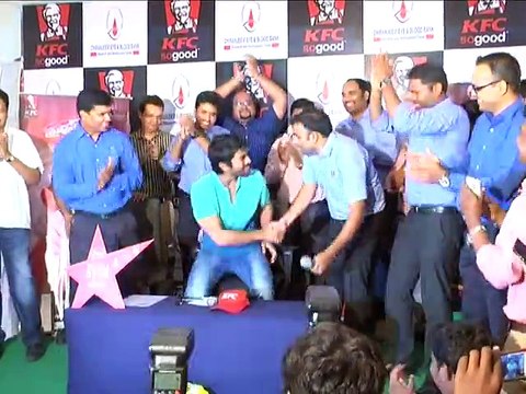Ram Charan at Mega Blood Donation Camp by KFC Employees