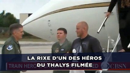 Download Video: La rixe d'un des héros du Thalys filmée