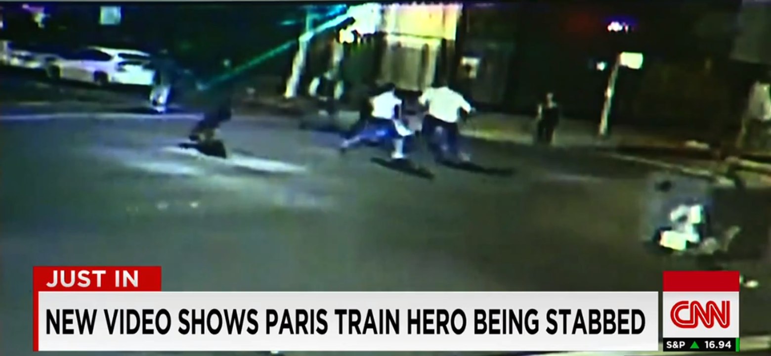 L'agression d'un des héros du Thalys, à travers les télés américaines