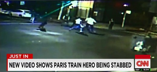 L'agression d'un des héros du Thalys, à travers les télés américaines
