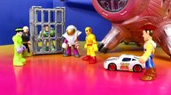Disney Pixar Toy Story Car McQueen Saves Buzz Lightyear From Imaginext Joker Bad Guy Warriors