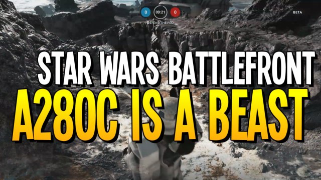 Star Wars Battlefront: A280C BLASTER RIFLE IS A BEAST - Drop Zone multiplayer gameplay