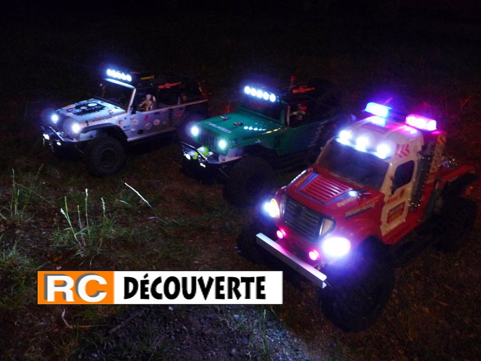 Rc Crawler Scale Trial 4x4 Modelisme Tout Terrain Noctune Crawl de Nuit Part 1