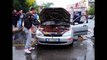 Shkodër, Makina përfshihet nga flakët në qendër të qytetit- Ora News