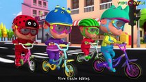 Five Little Babies Cycling On The Street | Videogyan 3D Rhymes | Baby Songs And Nursery Rh