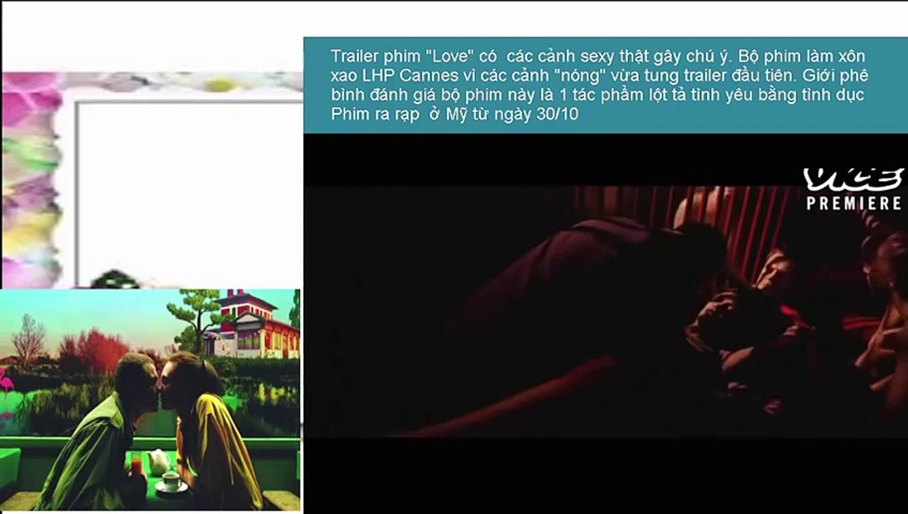 Trailer phim 'Love' có cảnh sex thật