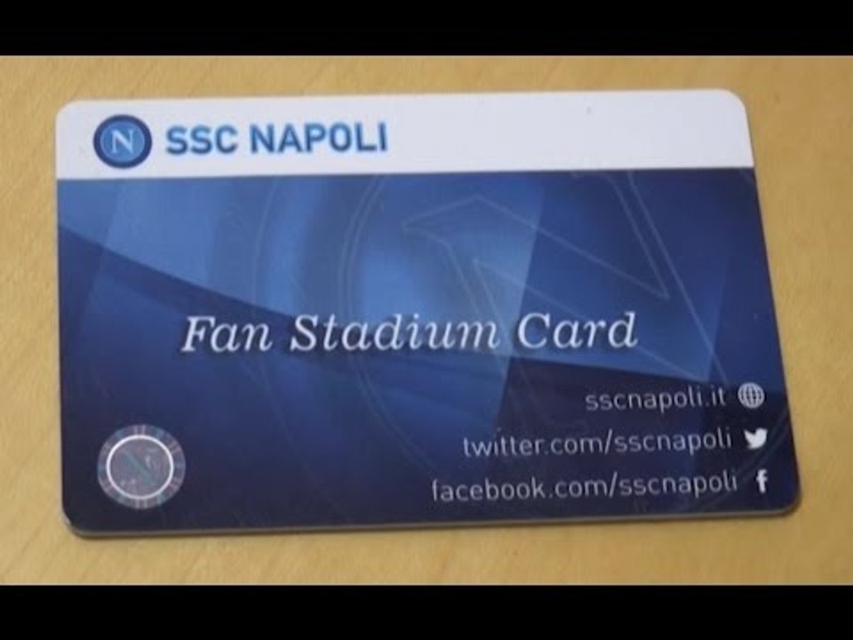 Napoli - Addio tessera del tifoso, arriva la "Fan Stadium Card" (08.10.15)