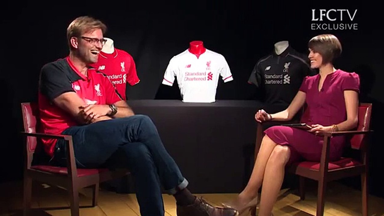 The first interview of Jurgen Klopp as Liverpool manager