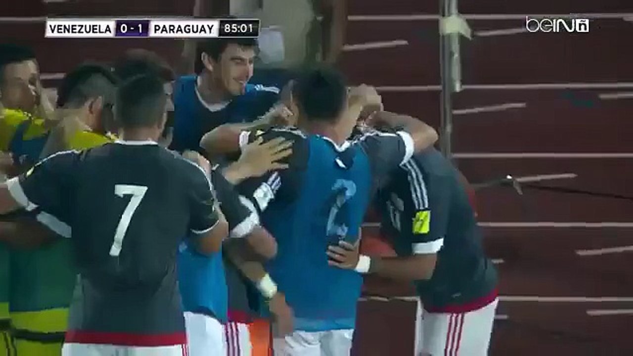 Highlights and goal  Venezuela 0-1 Paraguay - WC 2018 QUALIFICIERS