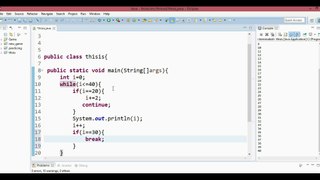 java most beginner urdu/hindi tutorial part 9..while and for loop,continue and break statement