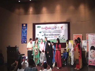 Giving wheelchairs to special children at “BACHAY HAMARE EHD KAY” Program