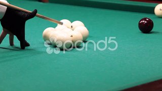 Sports Game Of Billiards Billiard Ball Rolls On The Table Stock Video 32790369  HD Stock Footage