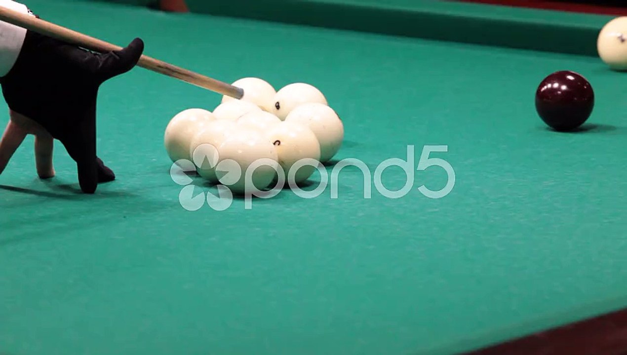 Sports Game Of Billiards Billiard Ball Rolls On The Table Stock Video 32790369  HD Stock Footage